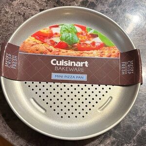 Cuisinart Mini Pizza Pan - Silver Nonstick Perforated Bakeware